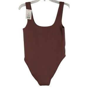 A New Day Bodysuit Womens Size Medium Stretch Scoop Neck Sleeveless